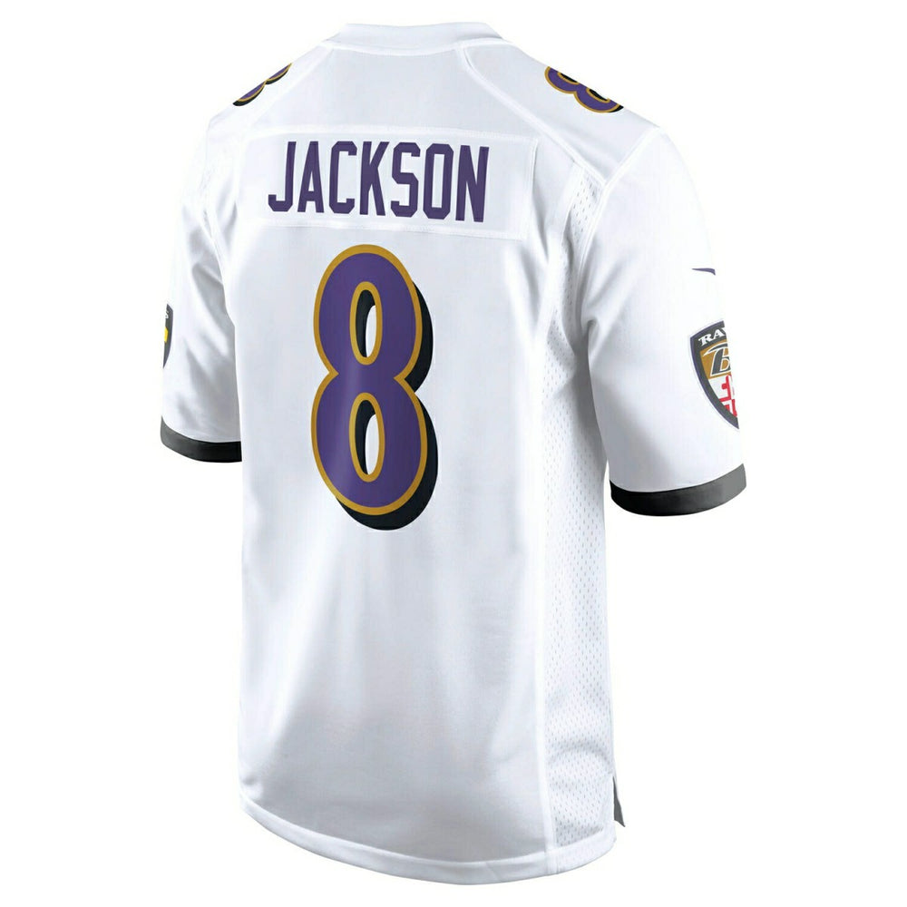 Lamar Jackson #8 Baltimore Ravens Nike Game NFL Jersey White - Taass sale