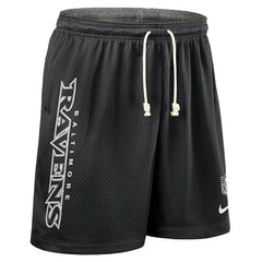 Baltimore Ravens 2025 NFL Sideline Reversible Mesh Nike Dri-FIT Shorts Black - Taass for sale