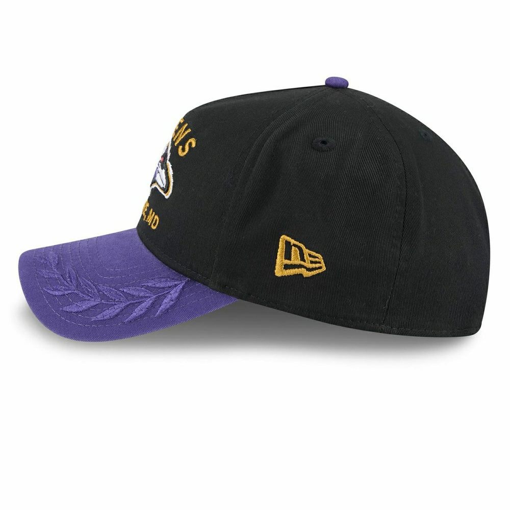Baltimore Ravens 2025 NFL Draft 9TWENTY A-Frame Adjustable Cap Black - Taass discount