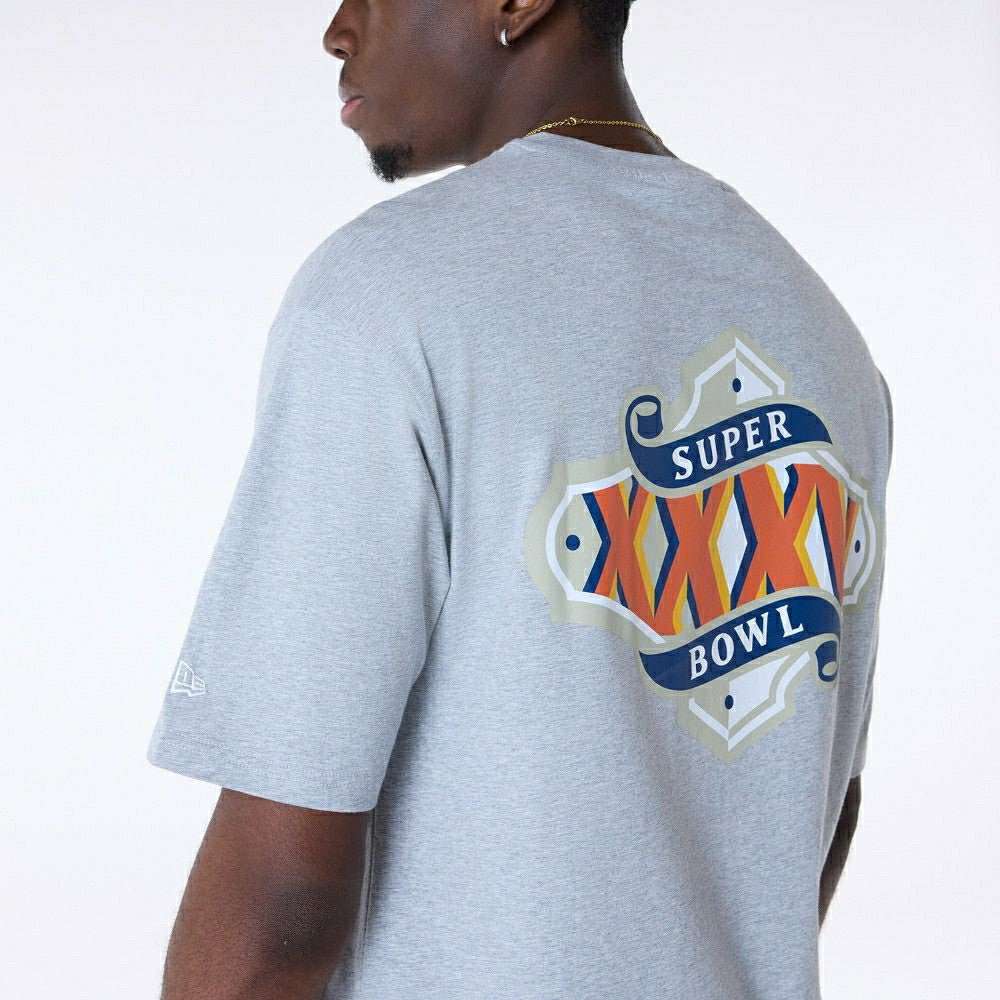 Baltimore Ravens Super Bowl XXXV Oversized NFL T-Shirt Gray - Taass on sale