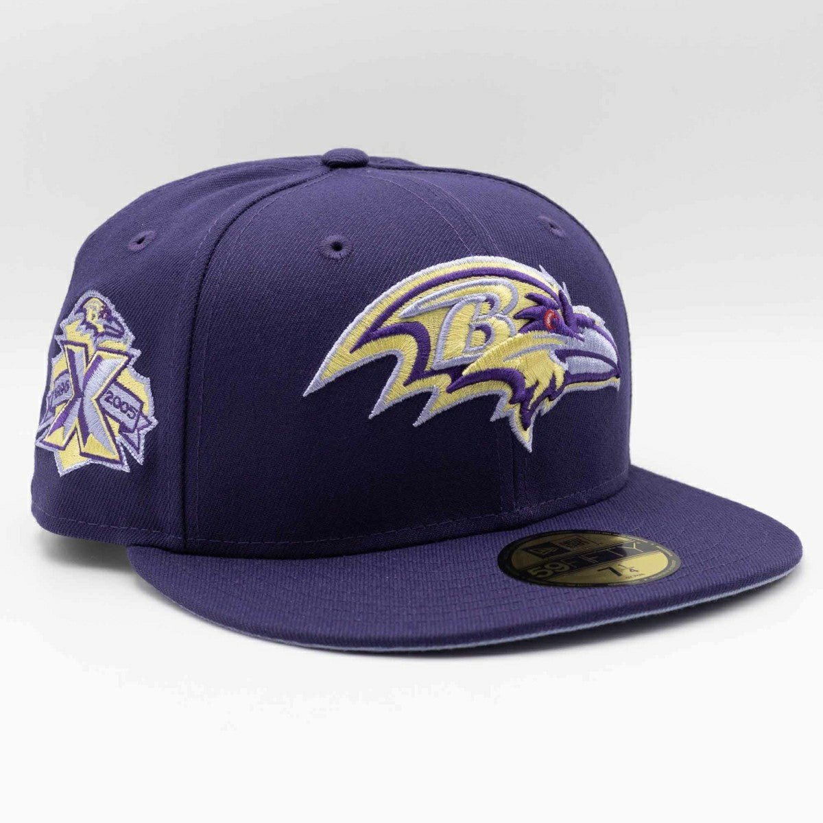 Baltimore Ravens 10th Anniversary New Era 59FIFTY Fitted NFL Cap Purple - Taass for sale