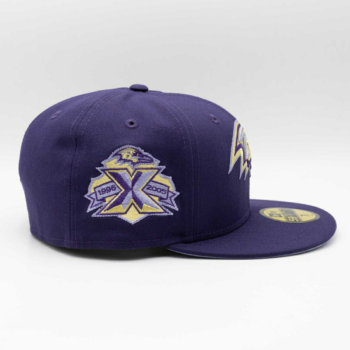 Baltimore Ravens 10th Anniversary New Era 59FIFTY Fitted NFL Cap Purple - Taass for sale