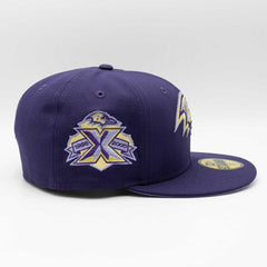 Baltimore Ravens 10th Anniversary New Era 59FIFTY Fitted NFL Cap Purple - Taass for sale