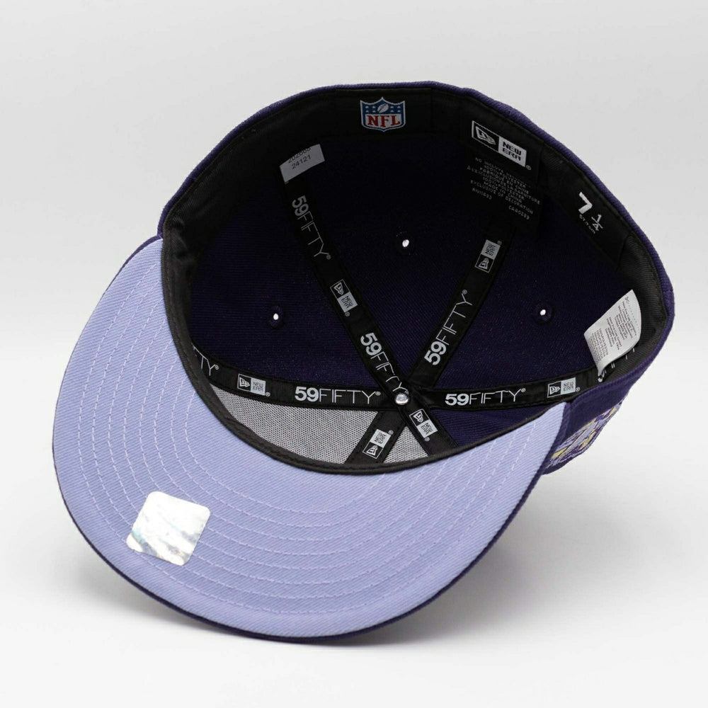 Baltimore Ravens 10th Anniversary New Era 59FIFTY Fitted NFL Cap Purple - Taass for sale