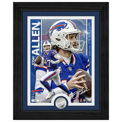 Josh Allen Buffalo Bills Artist Proof Silver Coin NFL Photo Frame - Taass for sale