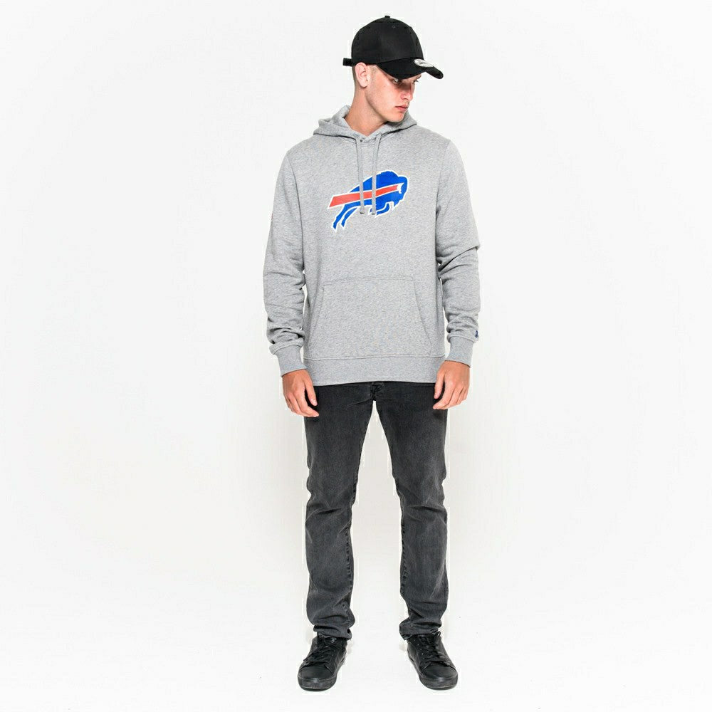 Buffalo Bills Logo Hoodie NFL Sweatshirt Grey - Taass outlet