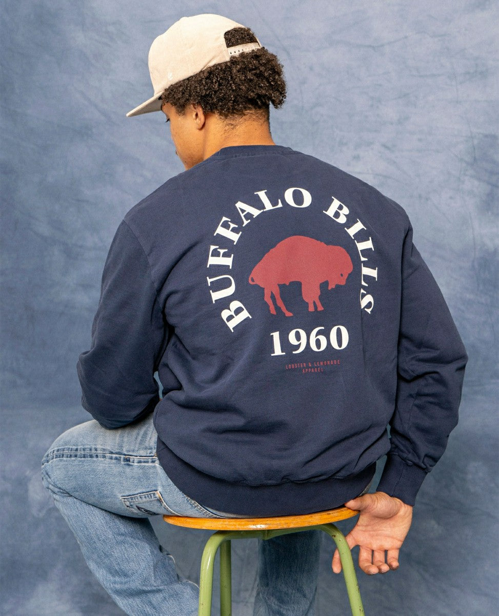 Buffalo Bills L&L '96 Classics NFL Crew Sweater Navy - Taass outlet