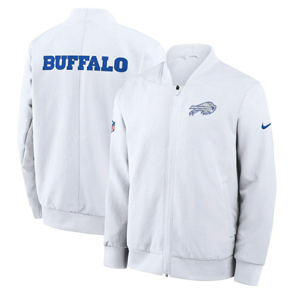 Buffalo Bills 2025 Rivalries Sideline Bomber Jacke White - Taass sale
