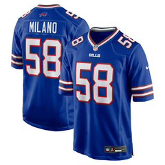 Matt Milano #58 Buffalo Bills Nike Game NFL Jersey Blue - Taass US