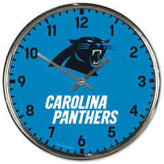 Carolina Panthers Chrome NFL Team Design Wall Clock - Taass outlet