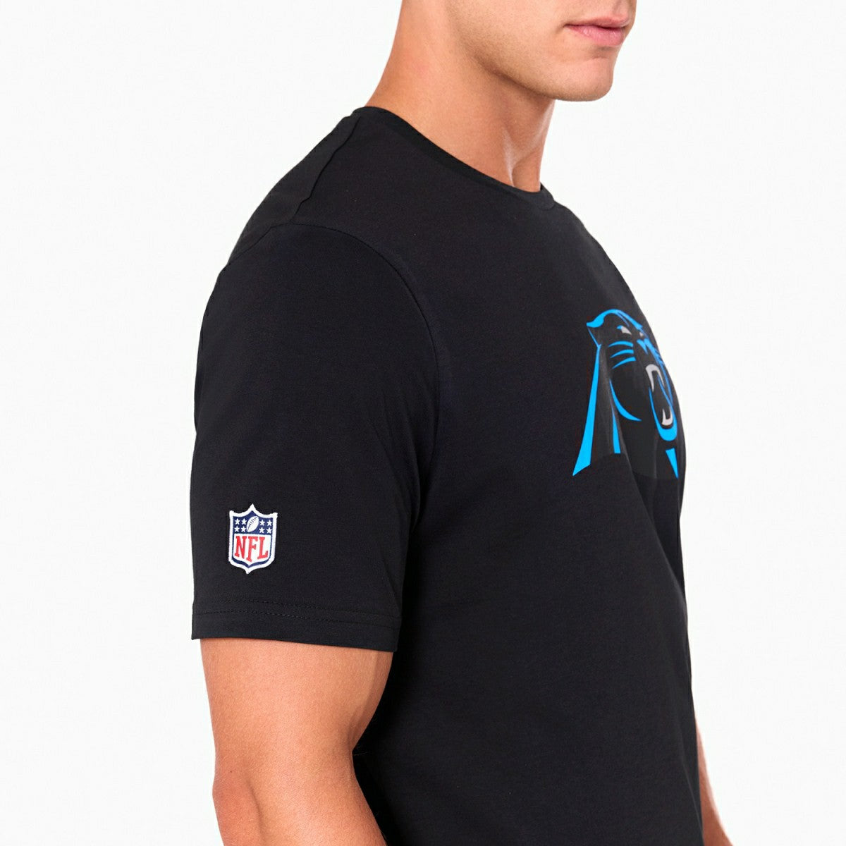 Carolina Panthers Team Logo New Era NFL T-Shirt Black - Taass discount