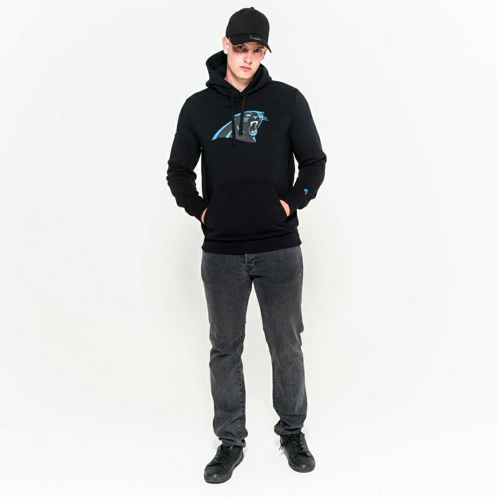 Carolina Panthers Logo Hoodie NFL Sweatshirt Black - Taass US