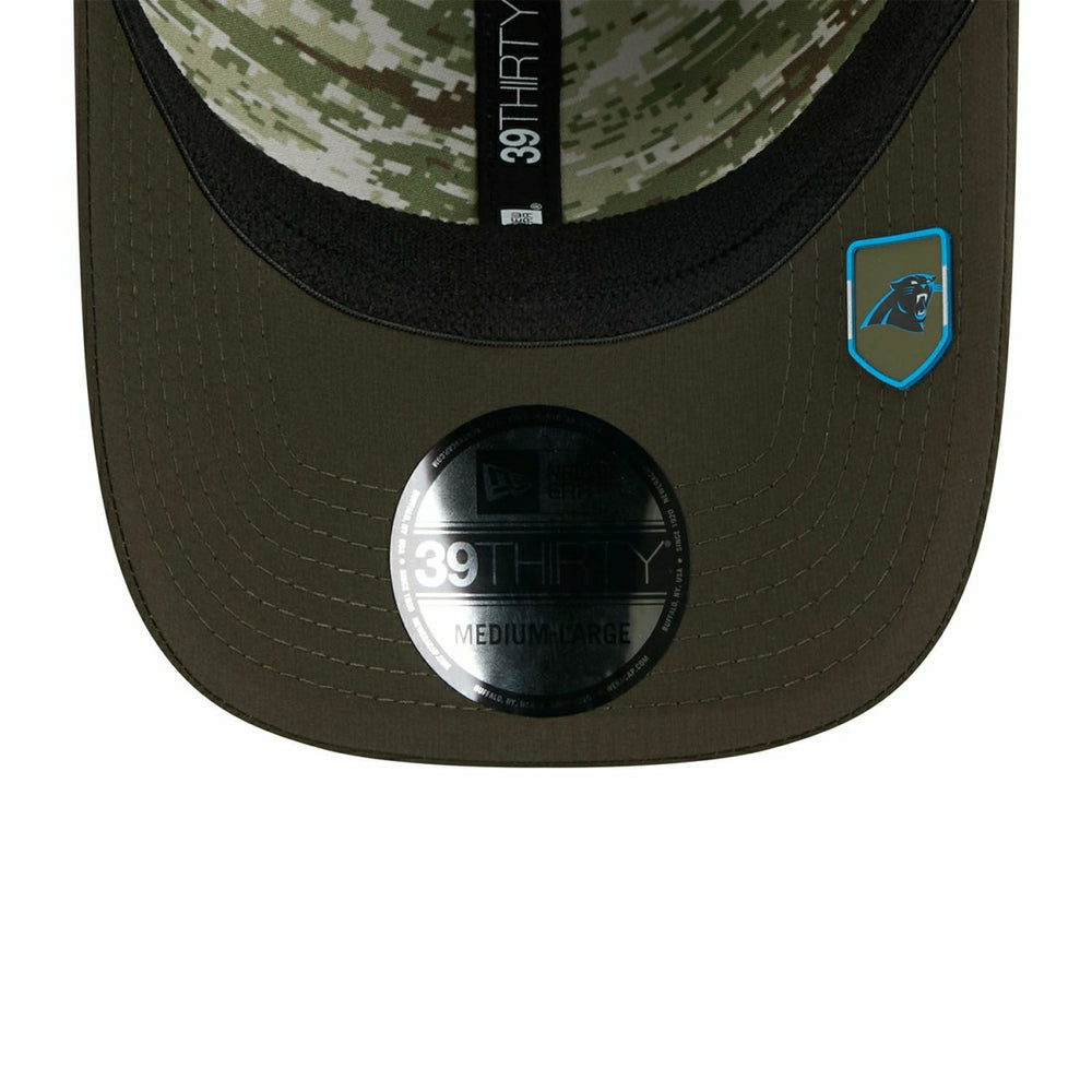 Carolina Panthers 2025 NFL Salute to Service 39THIRTY Flex Cap Olive - Taass outlet
