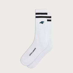 Carolina Panthers L&L '90 Classics NFL Crew Socks White - Taass discount