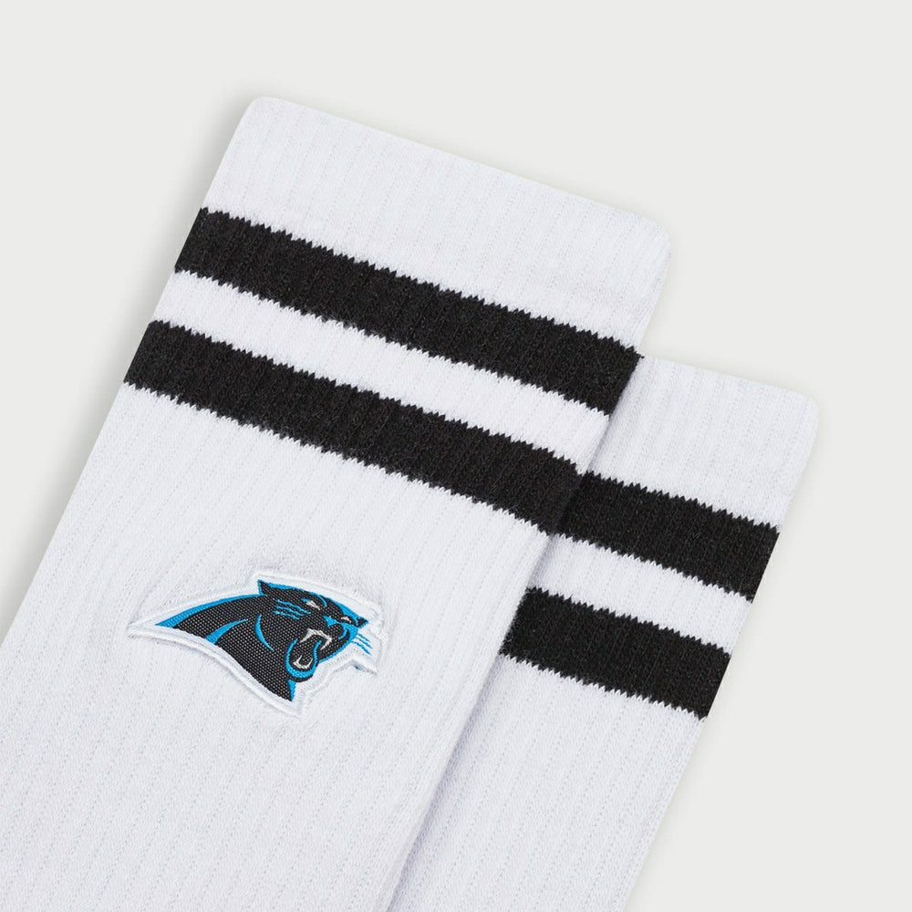Carolina Panthers L&L '90 Classics NFL Crew Socks White - Taass discount