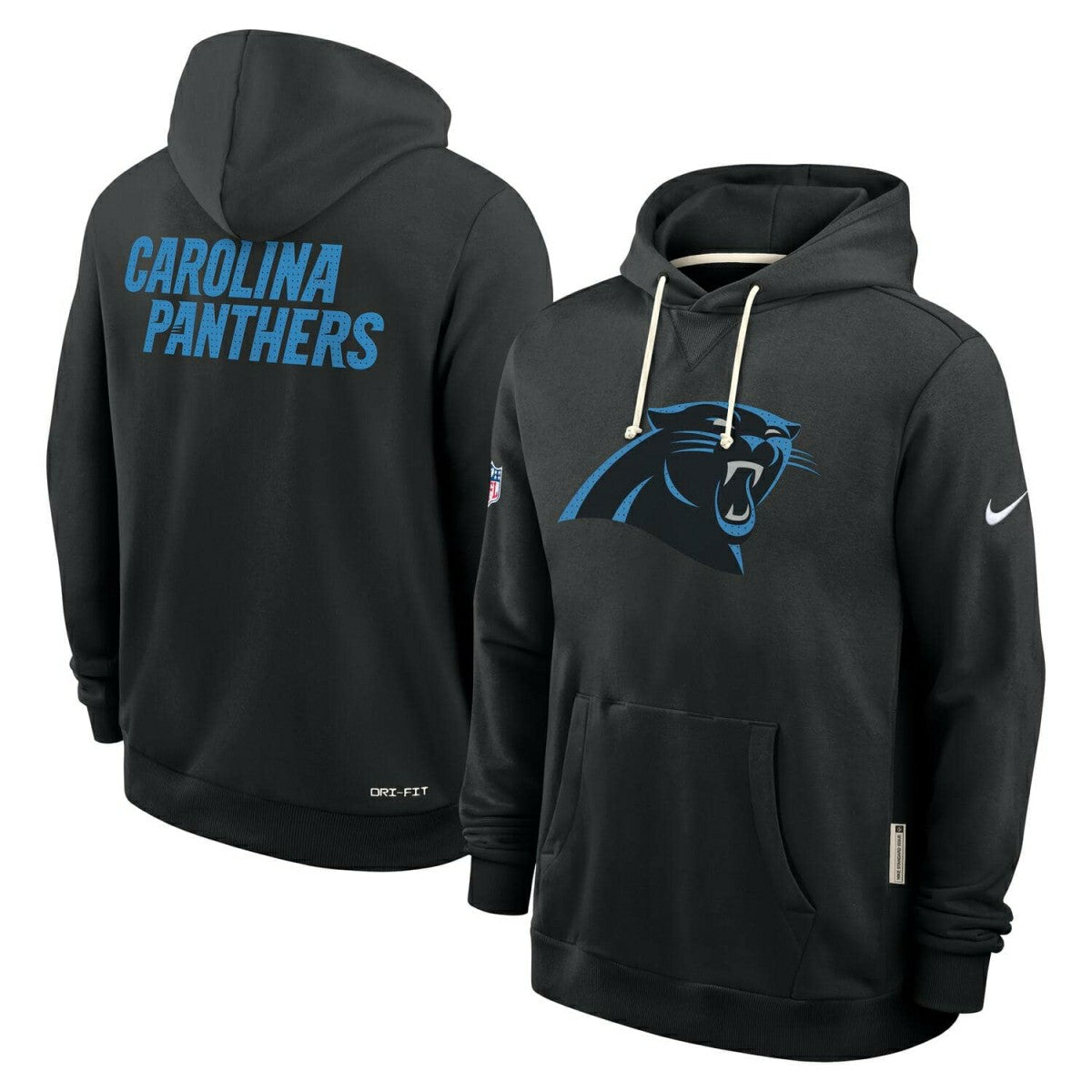 Carolina Panthers 2025 NFL Sideline Nike Standard Issue Hoodie Black - Taass on sale