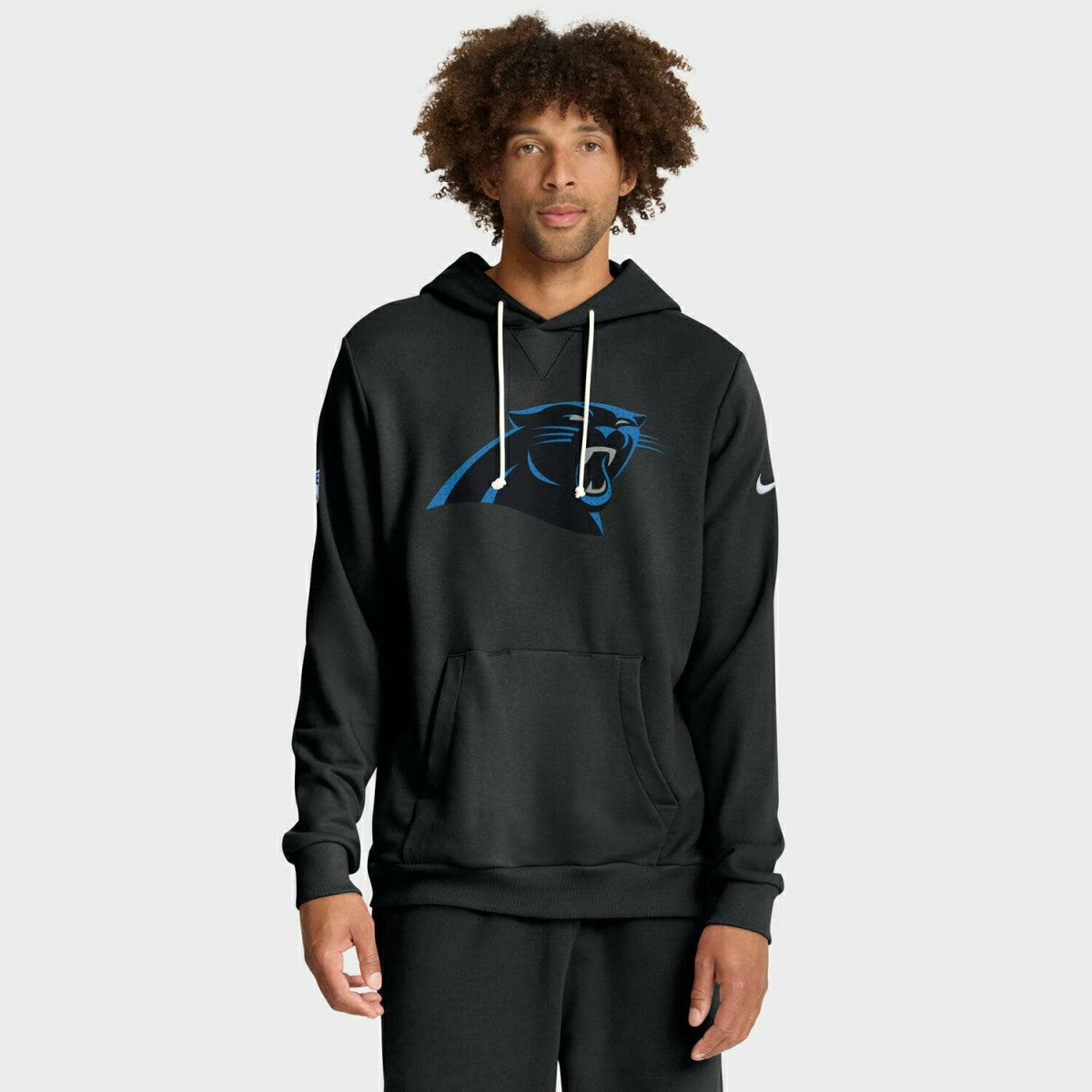 Carolina Panthers 2025 NFL Sideline Nike Standard Issue Hoodie Black - Taass on sale