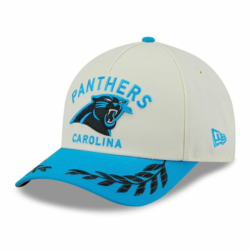 Carolina Panthers 2025 NFL Draft 9FORTY M-Crown A-Frame Snapback Cap Cream - Taass US