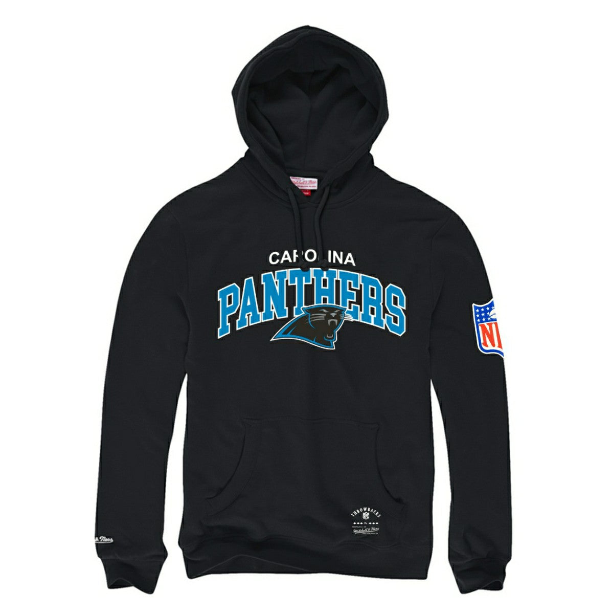 Carolina Panthers Mitchell & Ness Classic Arch NFL Hoodie Black - Taass Online