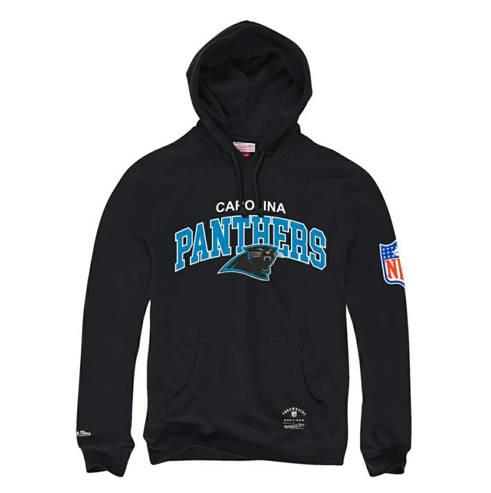 Carolina Panthers Mitchell & Ness Classic Arch NFL Hoodie Black - Taass Online