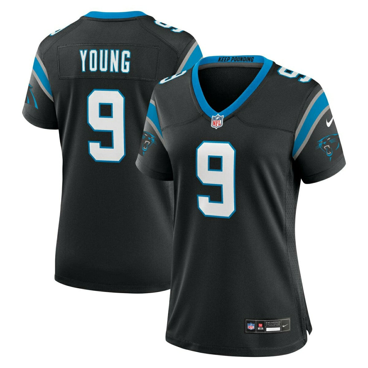 Bryce Young #9 Carolina Panthers Nike Game NFL Jersey Black (WOMEN'S) - Taass US