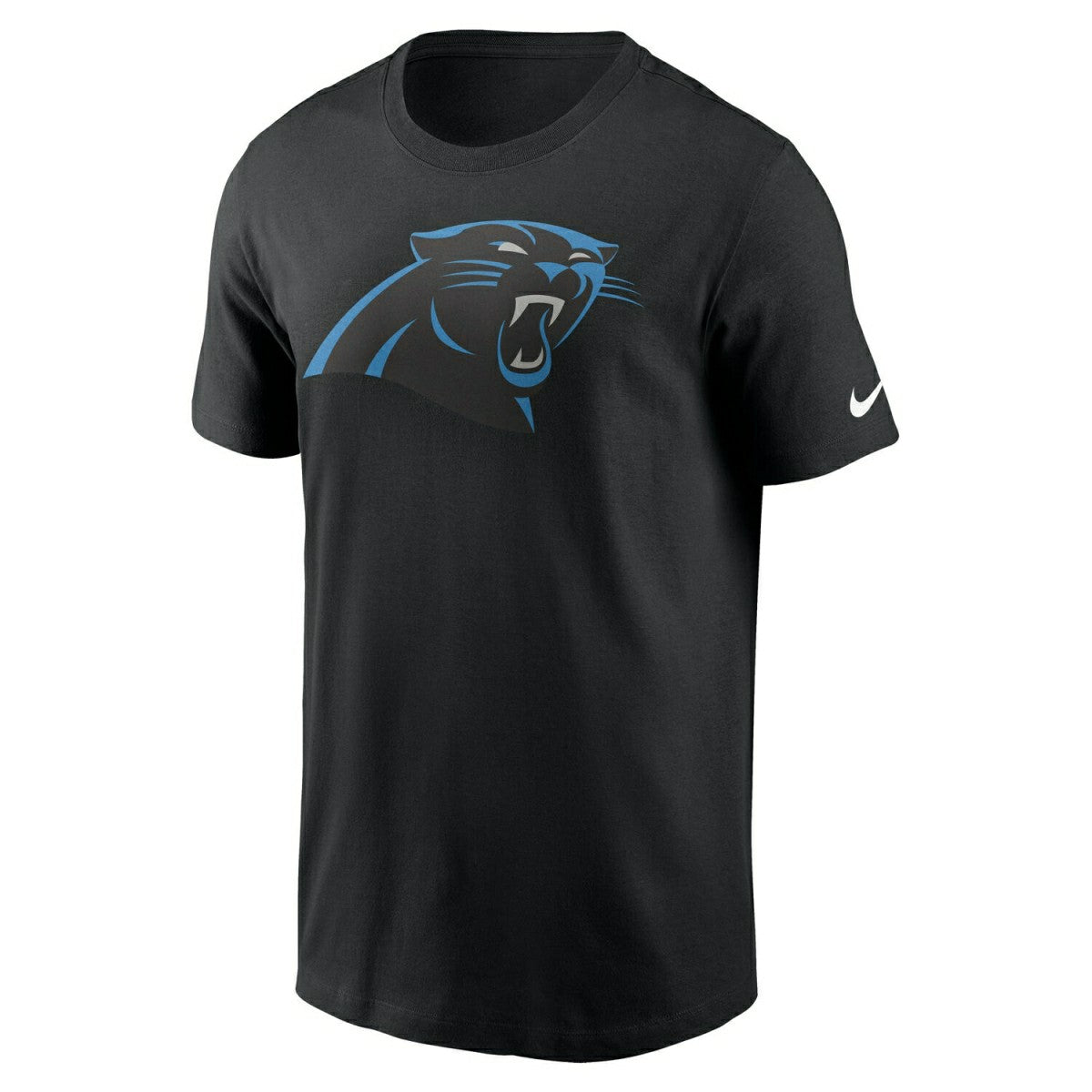 Carolina Panthers Nike Essential Logo NFL T-Shirt Black - Taass on sale