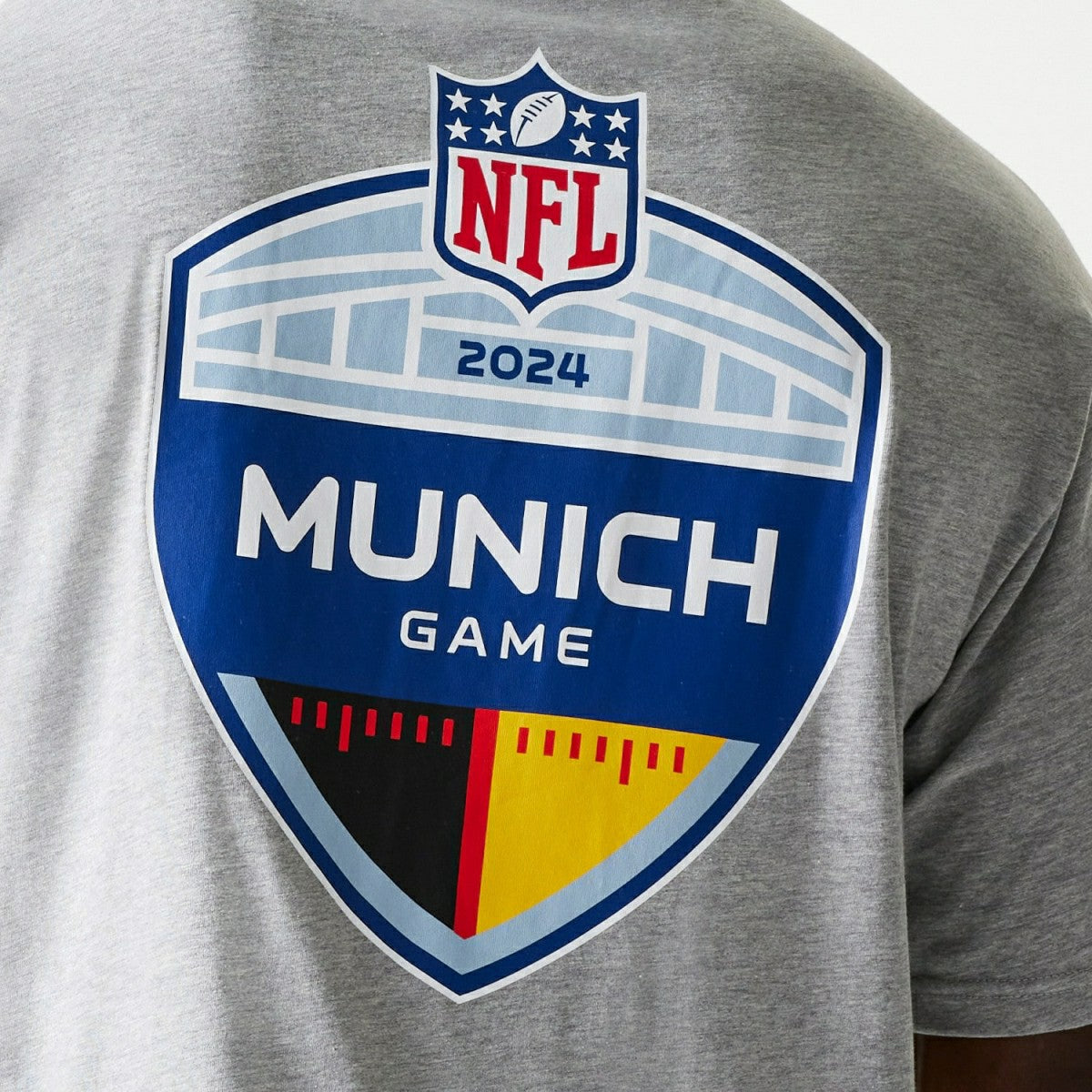 2024 NFL Munich Game Carolina Panthers Collegiate T-Shirt Gray - Taass Online