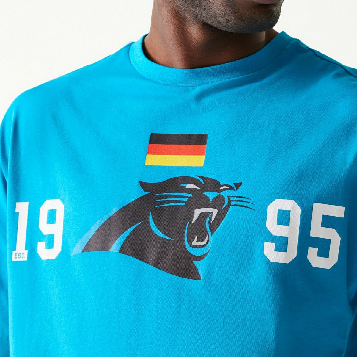 2024 NFL Munich Game Carolina Panthers Arch T-Shirt Blue - Taass outlet