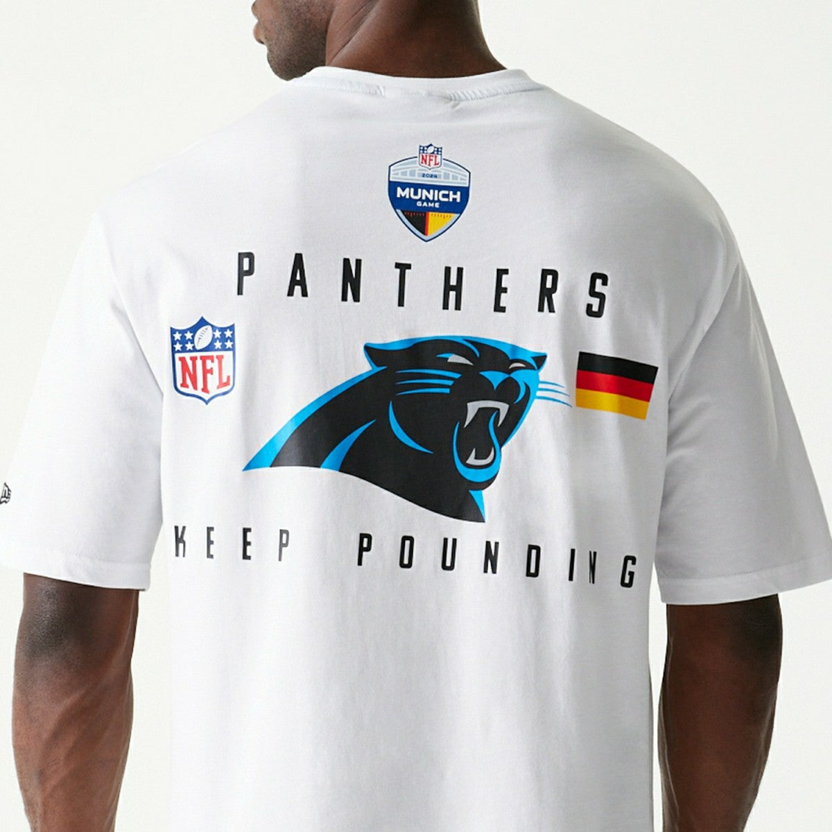 2024 NFL Munich Game Carolina Panthers Slogan T-Shirt White - Taass discount