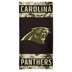 Carolina Panthers Camo Spectra NFL Beach Towel - Taass on sale