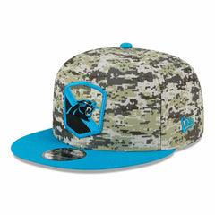 Carolina Panthers Camo 2023 NFL Salute to Service New Era 9FIFTY Snapback Cap - Taass on sale