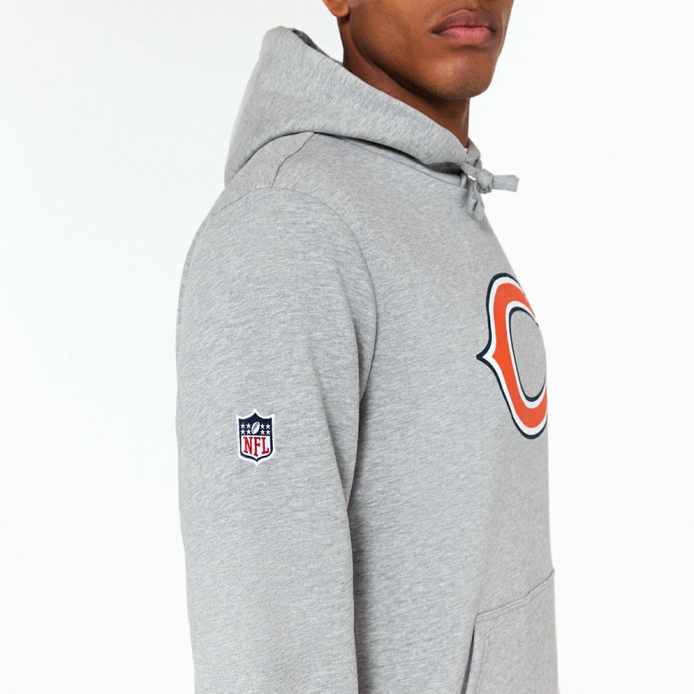 Chicago Bears Logo Hoodie New Era NFL Sweatshirt Grey - Taass sale