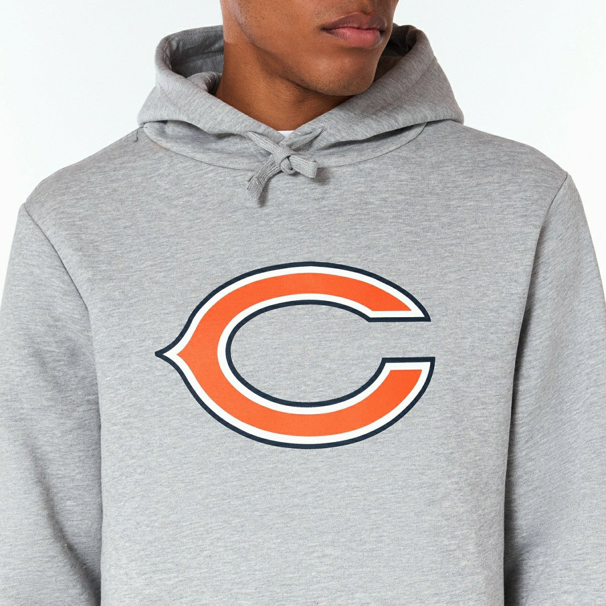 Chicago Bears Logo Hoodie New Era NFL Sweatshirt Grey - Taass sale