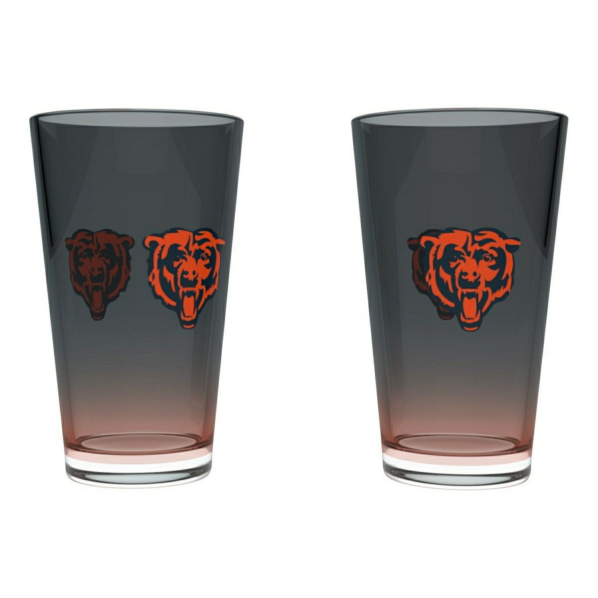 Chicago Bears Team Color NFL Pint Glass Set (2-Piece) - Taass Online