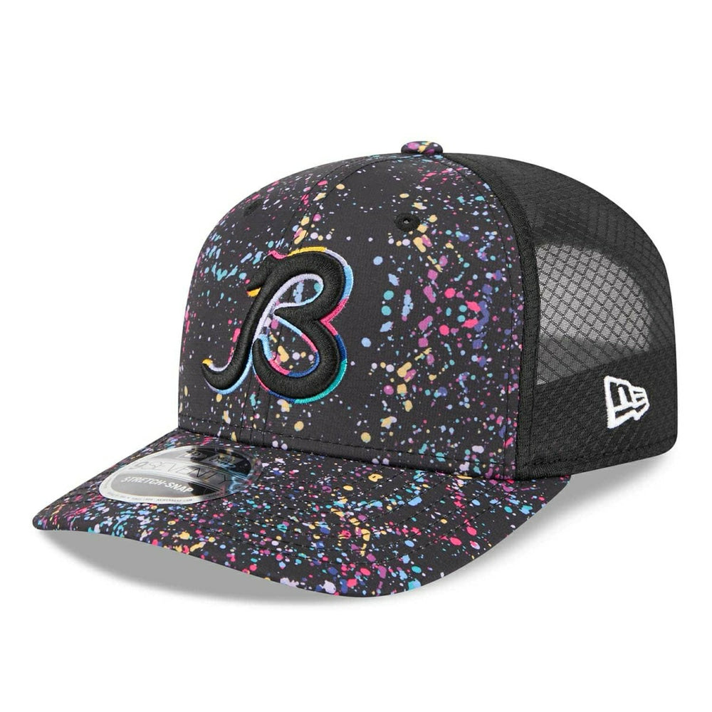 Chicago Bears "B" 2025 NFL Crucial Catch 9SEVENTY Stretch-Snap Trucker Cap - Taass on sale