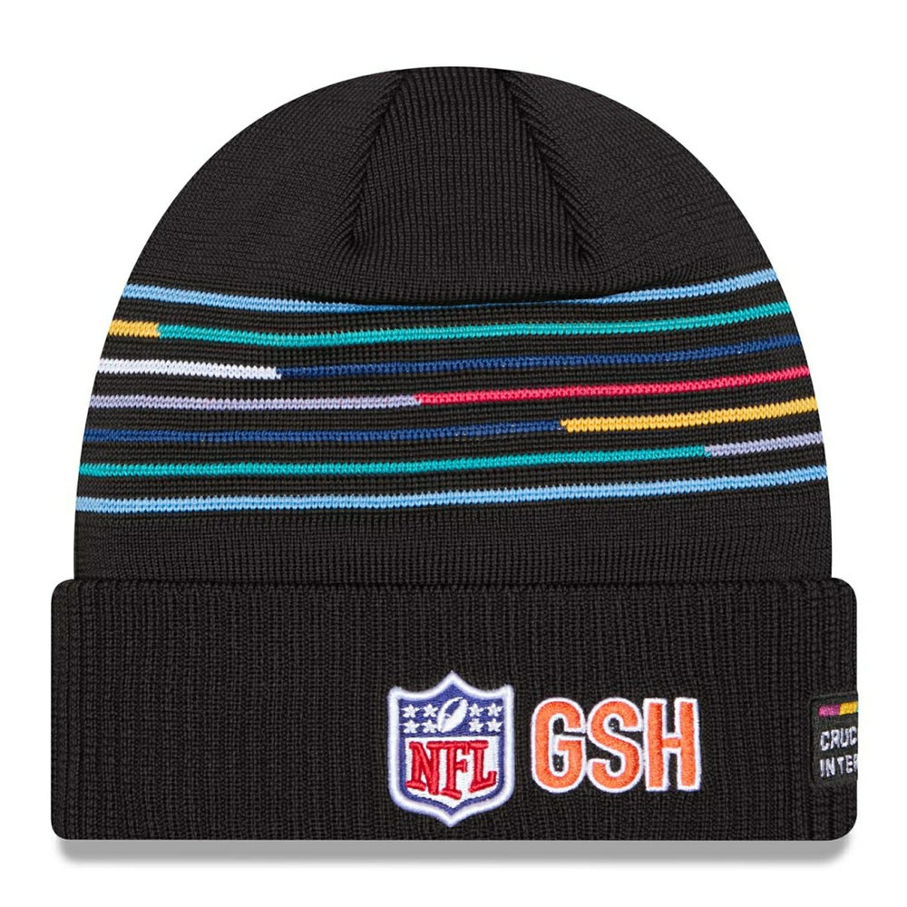 Chicago Bears "B" 2025 NFL Crucial Catch New Era Knit Hat - Taass sale