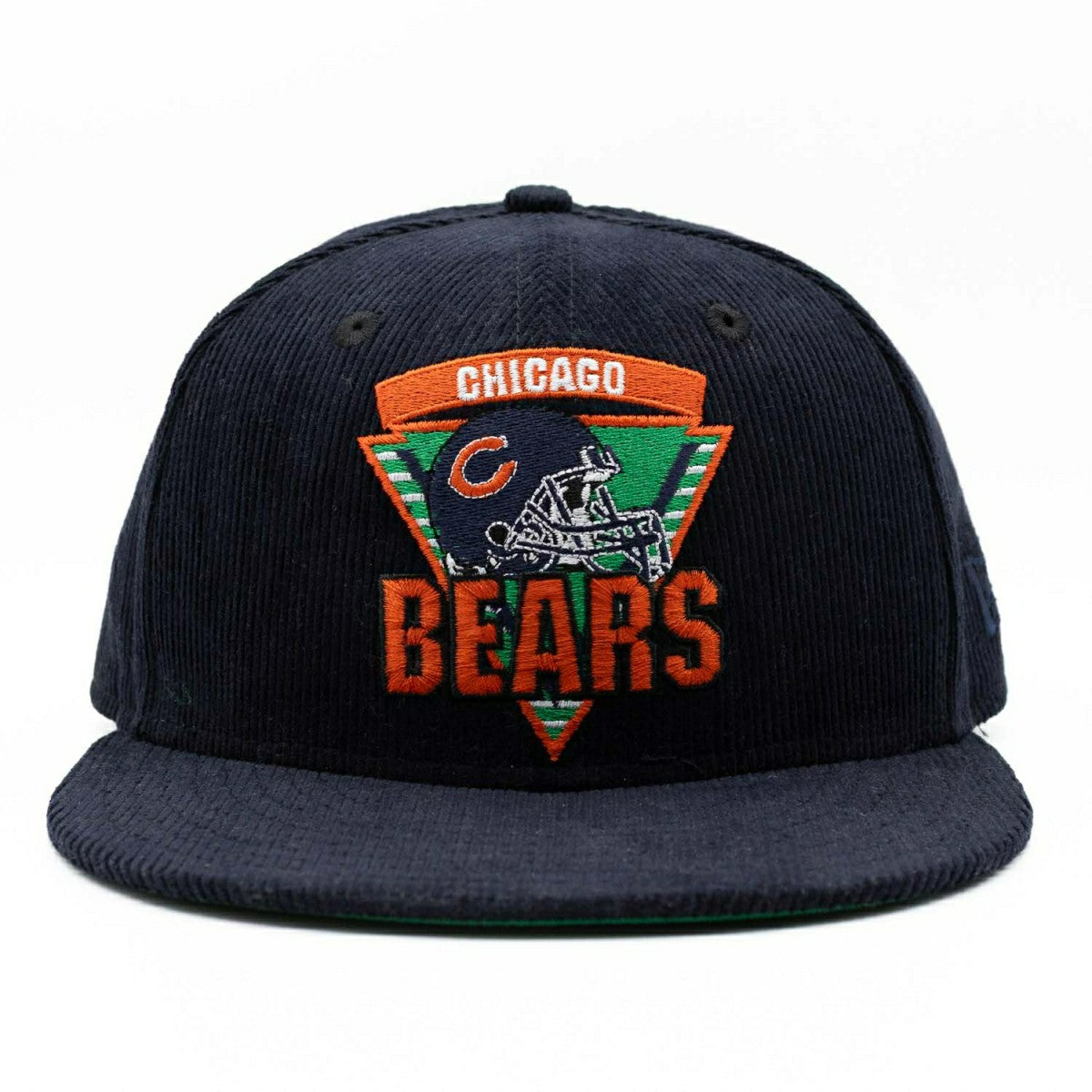 Chicago Bears Corduroy New Era 59FIFTY Fitted NFL Cap Navy - Taass Online