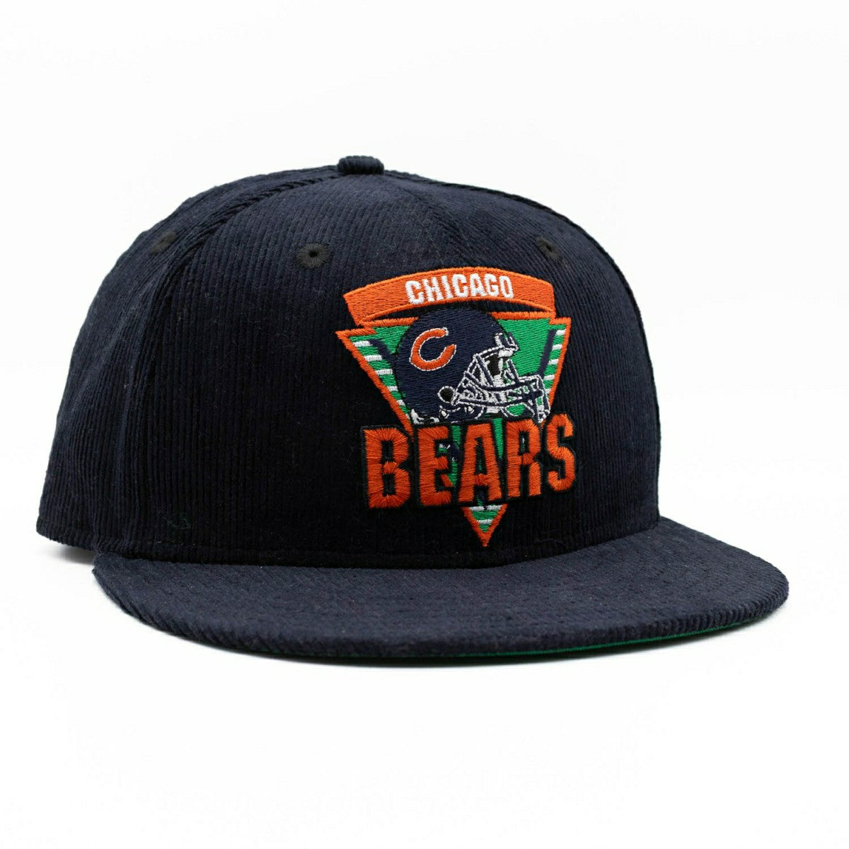 Chicago Bears Corduroy New Era 59FIFTY Fitted NFL Cap Navy - Taass Online