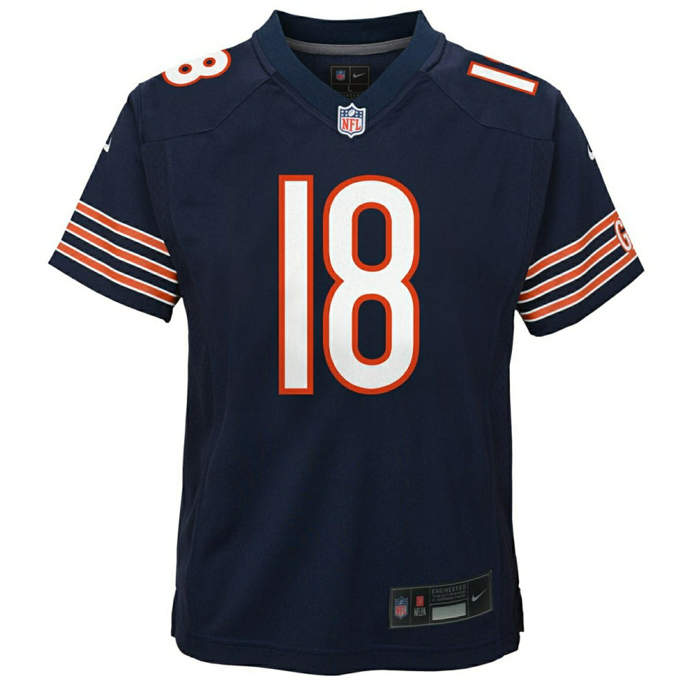 Caleb Williams #18 Chicago Bears Game NFL Jersey Navy (YOUTH) - Taass US