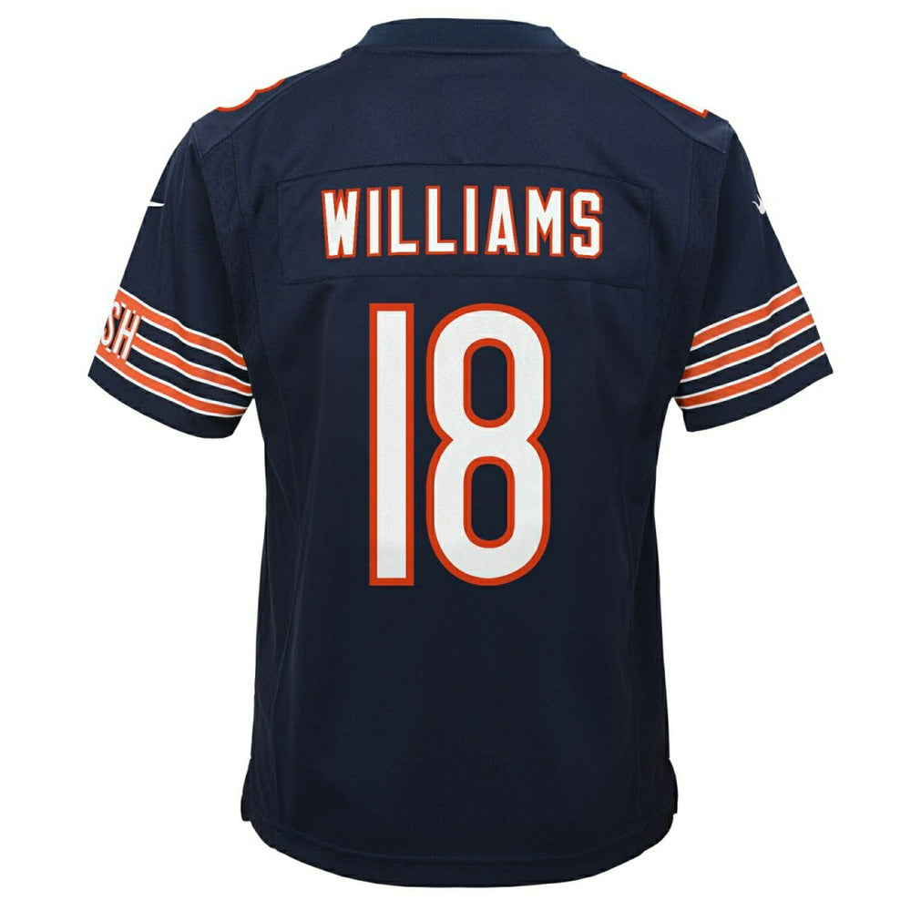 Caleb Williams #18 Chicago Bears Game NFL Jersey Navy (YOUTH) - Taass US