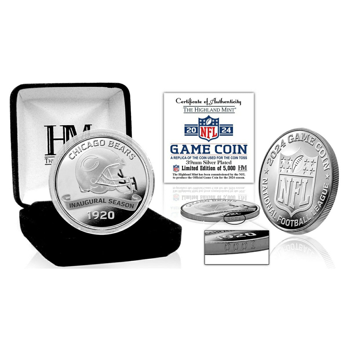 Chicago Bears 2024 NFL Game Flip Coin - Taass on sale