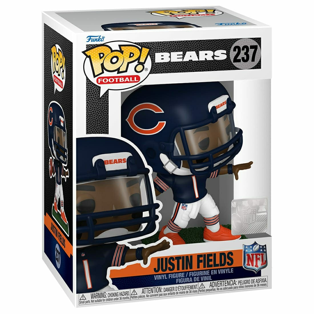 Funko POP! #237 Justin Fields Chicago Bears Vinyl NFL Figure - Taass Online