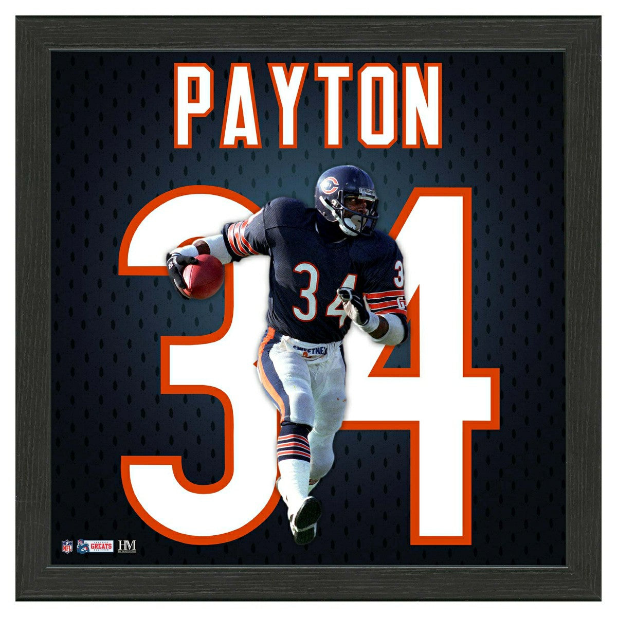 Walter Payton #34 Chicago Bears Impact Jersey Framed NFL Photo - Taass discount