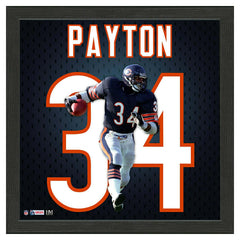Walter Payton #34 Chicago Bears Impact Jersey Framed NFL Photo - Taass discount