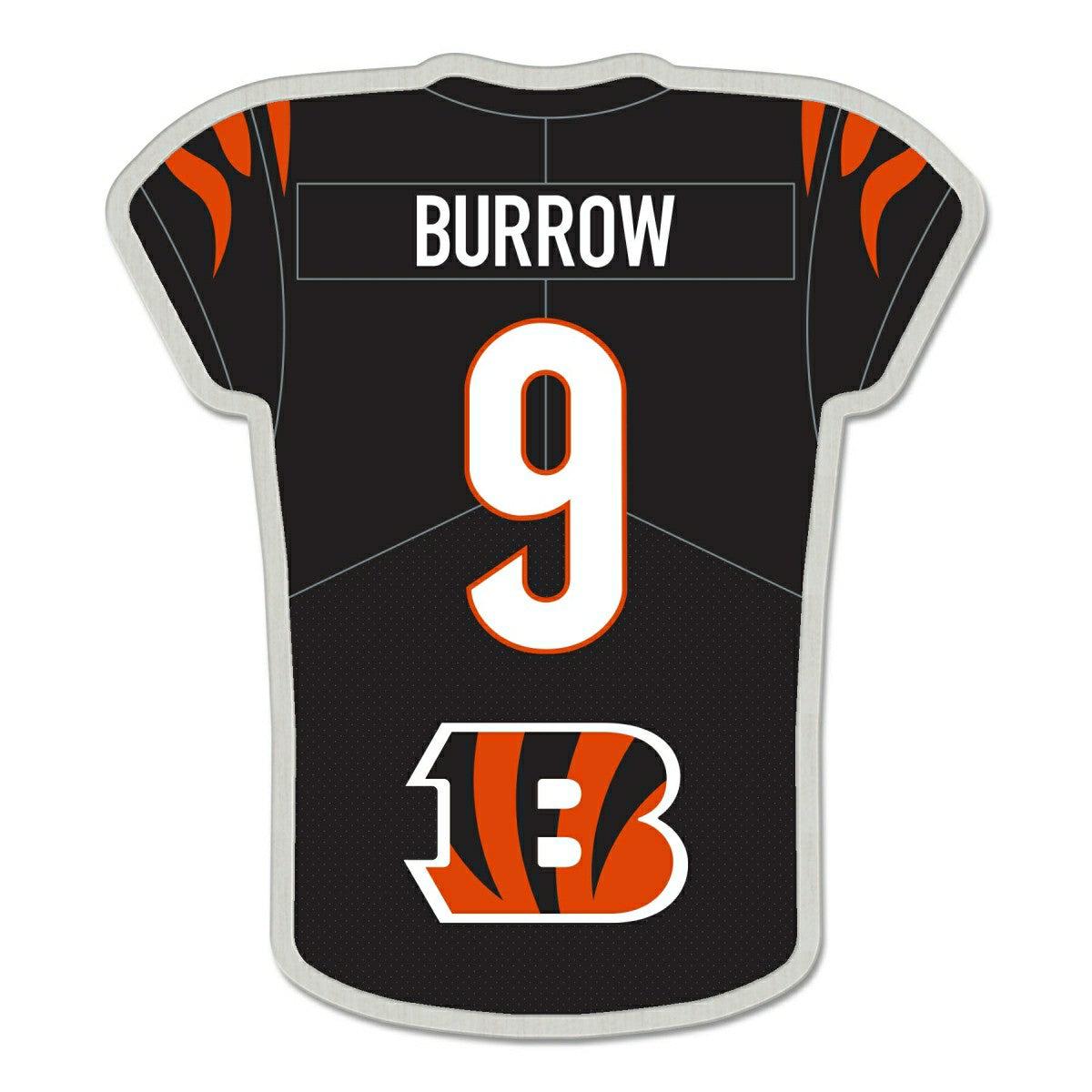 Joe Burrow #9 Cincinnati Bengals NFL Player Jersey Pin - Taass on sale