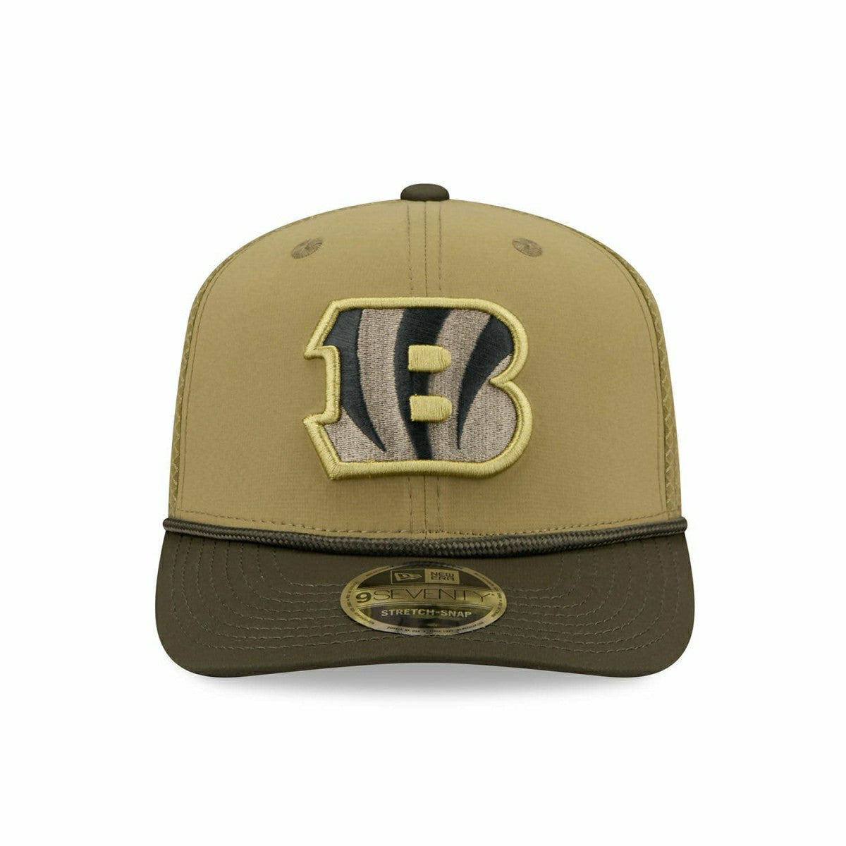 Cincinnati Bengals 2025 NFL Salute to Service 9SEVENTY Trucker Snapback Cap Olive - Taass sale