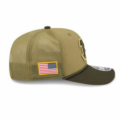 Cincinnati Bengals 2025 NFL Salute to Service 9SEVENTY Trucker Snapback Cap Olive - Taass sale