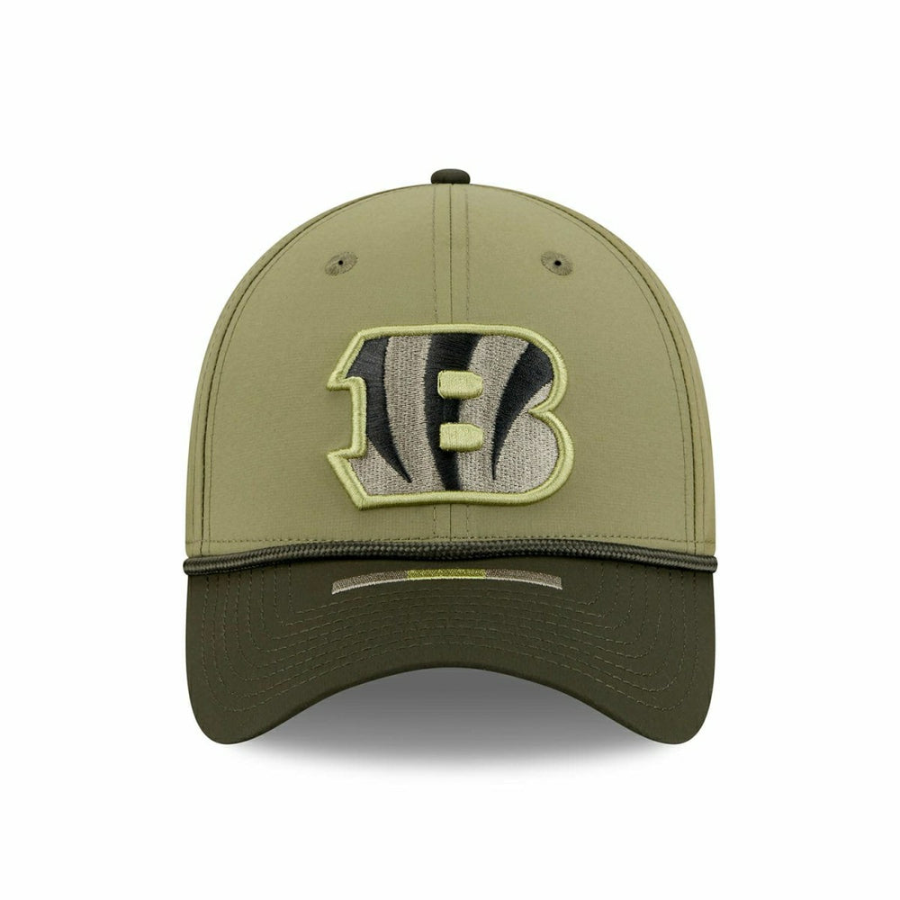 Cincinnati Bengals 2025 NFL Salute to Service 39THIRTY Flex Cap Olive - Taass for sale