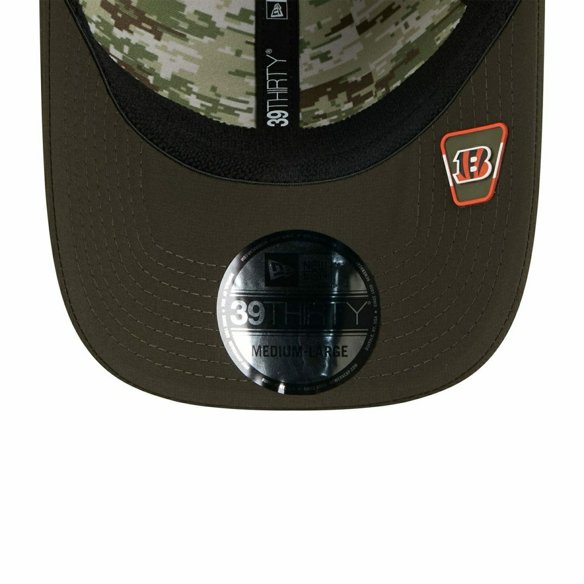 Cincinnati Bengals 2025 NFL Salute to Service 39THIRTY Flex Cap Olive - Taass for sale