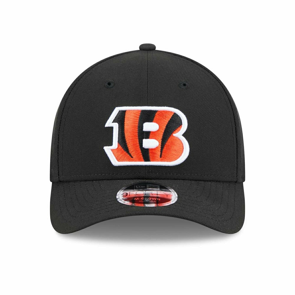 Cincinnati Bengals NFL Team Logo New Era 9FORTY M-Crown Snapback Cap Black - Taass on sale